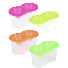 Double 300 ml glasses, “flashlights” Calligrata, neon mix