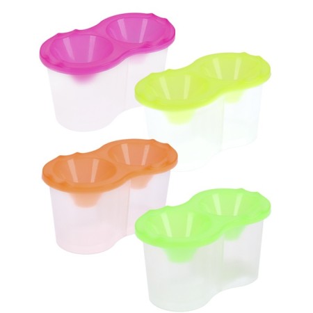 Double 300 ml glasses, “flashlights” Calligrata, neon mix