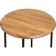 Coffee table Grace Metal, oak woth/black 48x48x61 cm