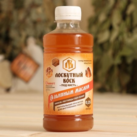 Moisture-imprinting "Patchwork wax" "under the hand", with linen oil 0.25l-1