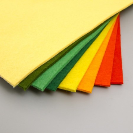 A set of soft felt "Astra" (8 pcs) Assorted, 3 mm, 400 gr. 20x30 cm-1