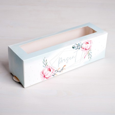 Box for Makarun, confectionery packaging, “Sweet Gift” 18 x 5.5 x 5.5 cm