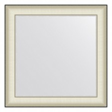 EvoFORM mirror in the baguette frame, 78 mm, 68x68 cm, white skin with chrome