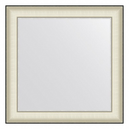 EvoFORM mirror in the baguette frame, 78 mm, 68x68 cm, white skin with chrome