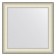 EvoFORM mirror in the baguette frame, 78 mm, 68x68 cm, white skin with chrome