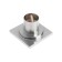 Gag Aflorn AF10610-10, D = 50 mm, vertical, 100x100 mm, brass, chrome