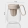 Glass mug with a lid and tube "Bjorn", 850 ml