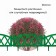 Decorative fence, 35 × 232 cm, 4 sections, plastic, green, Modern, Greengo