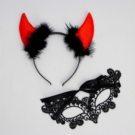Carnival set "Devil" (rim+mask)-3
