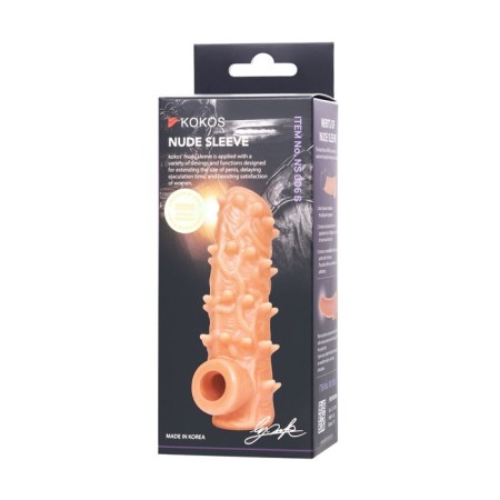 Kokos nozzle is realistic with additional stimulation, TPE, bodily, 15.6 cm, s-8