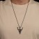Unisex “bull” head, color black silver, 60 cm