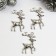 Decor for creativity Metal "Deer - Silver hoof" silver 2.3x3.7 cm