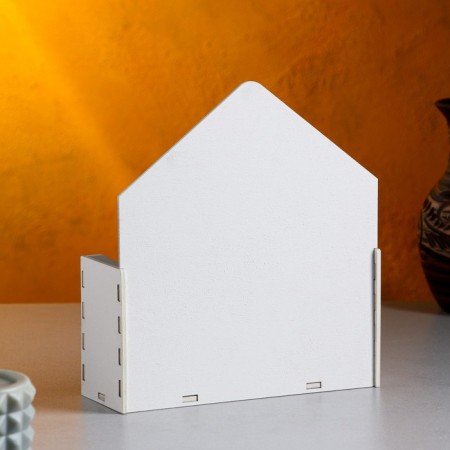 Kashpo wooden 18 × 6 × 20 cm envelope Radada "Complete", white give beautifully-1