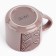 Ceramic ornament mug, 320 ml, bronze color