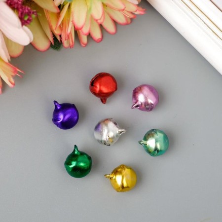 Set of decor for creativity Metal "Color Bells" (set 25 pcs), D-1 cm, 12x10 cm-1