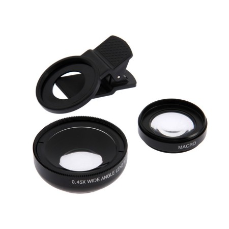 A wide-angle macro lenses for a phone 2 in 1, 0.45x, 37 mm, black-7