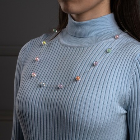LED beads "Beads", 80 cm, LED (1608) -16-4.6V, AG13X3 (in the set), 3 dir, glow warm white-1