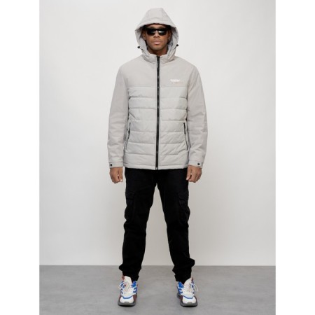 Male spring jacket, size 54, light-gray color-13