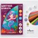 Colored paper A4, 10 sheets, 10 colors "Mermaid", magical (gold+silver), offset, bilateral, in the folder