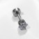 Piercing Labret "Shine", l = 1.2 cm, white color in silver, packing 12 pcs.