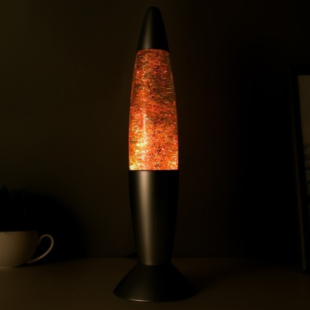 Typhoon lamp Led, lava, sparkles, silver 35.5 cm Risalux-2