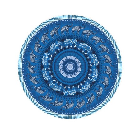Pareo and beach rug "Mandala", d = 150 cm-1