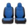 Auto-Cherkhly Signature, Velor material, 5 mm foam, 3D cut, 15 objects, 5 headrests, 2 pockets, 4 zippers, 4 end valves, Airbag Black-Sino