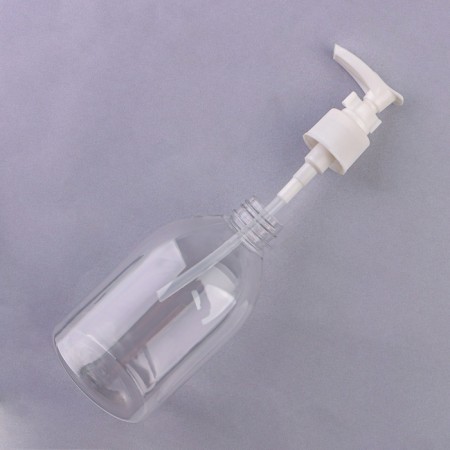 A bottle for storage, with a dispenser, 270 ml, white/transparent color-5