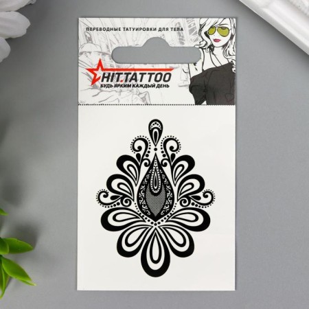 Tattoo on the body "Flower" 5.3x6.3 cm