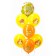Bouquet of balls "Festive ducks", latex, foil, set: 7 pcs., Mix