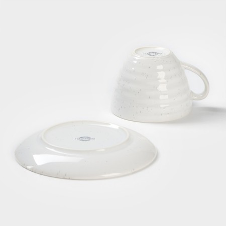 Tea steam porcelain Magistro Urban, 2 objects: a cup 200 ml, a saucer d = 14.2 cm, white color in specking-3