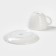 Tea steam porcelain Magistro Urban, 2 objects: a cup 200 ml, a saucer d = 14.2 cm, white color in specking