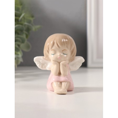 Souvenir Ceramics "Angel soap in pink" 4.8x7x7 cm
