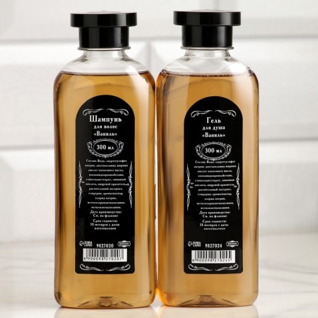 Set for shower gel and shampoo "Vanilla" 300 ml-1