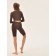 Women's bicycles Mirey Short Legings, size 44, dark brown color