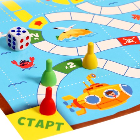 Board game "Treasure Seekers", 2-4 players, 3+-3