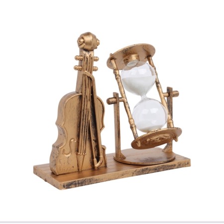 Sanding clock "Violin", souvenir, 15.5 x 6.8 x 15 cm-1