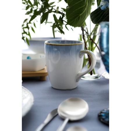 Porcelain mug Magistro "Paveti", 350 ml, blue color-5