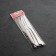 Stainless steel meat knives “drop”, length 22.5 cm, 6 pcs, silver color.