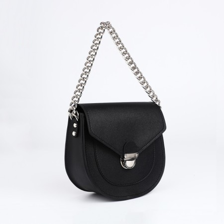 Women's bag Textura, messenger, small size, black color-3