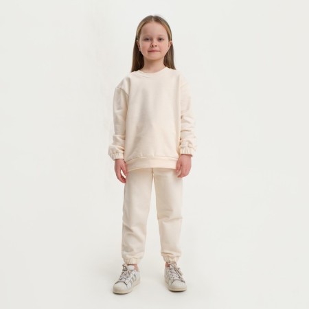 Kidshot (sweatshirt, trousers) KAFTAN "BASIC Line", size 30 (98-104), beige color-1