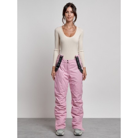 Semi -combinezone ski insulated female winter, size 44, pink color-4