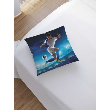 Pillowess decorative "Football feint", on a zipper, size 45x45 cm-1