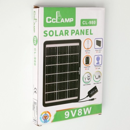 Sunny panel for charging a phone and lantern 8 watts, 28 x 18.8 x 2 cm-14