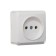 Single Luazon Lighting "League", 10 A, overhead, without salary, white