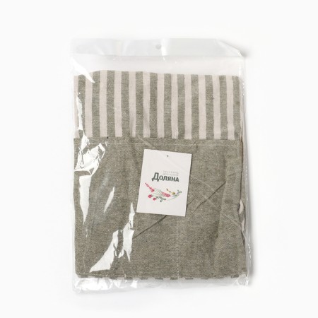 Apron Dilyana strip ts. Green 62*76 cm, 50% p/e 50% HL-5