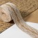 Ribbon from jute "lace", 50 mm, 4.5 ± 0.5 m, white color