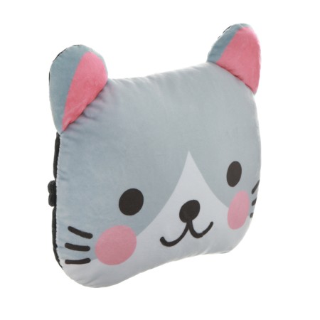 Pillow for the headrest Matech Cutie Line, 30 x 25 x 10 cm, gray, pink-1