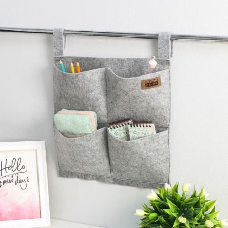 Organizer for storing the suspended Classic, 4 pockets, 35 × 35 cm, color gray color