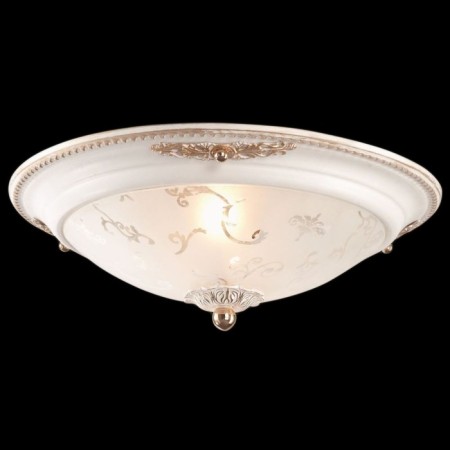 Ceiling light MayToni C907-CL-02-W, 2HE14, 40W, 33x33x11 cm, white color with gold-2